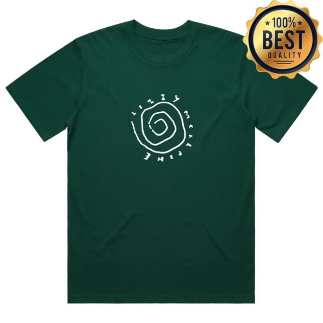 Lizzy McAlpine Merch Store Green Vortex Essential T Shirt | Official Lizzy McAlpine