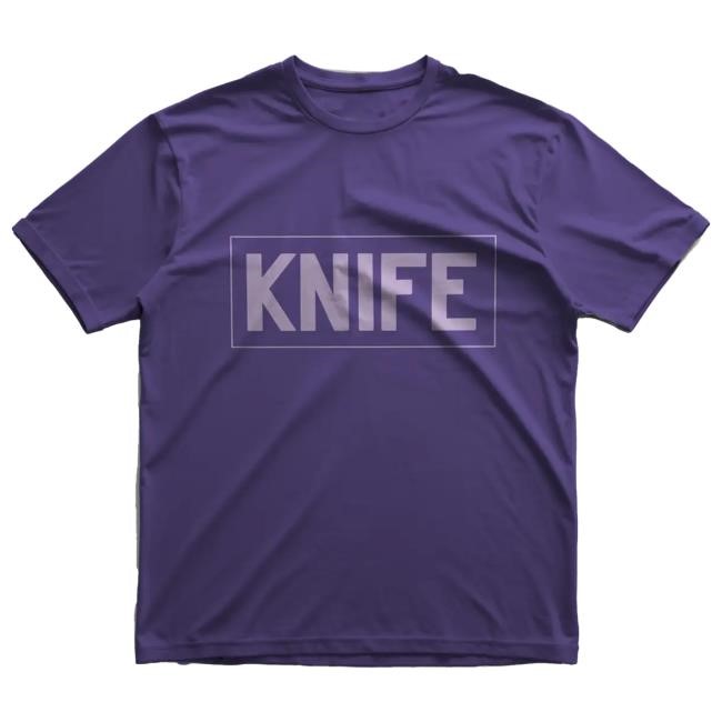 Official Just Roll With It Merch Shop Knife T-Shirts Jrwi