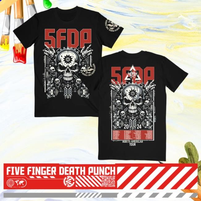 Official Five Finger Death Punch Merch Store Gearhead 2024 Tour ITIN Attractive Shirt Five Finger Death Punch Clothing Shop