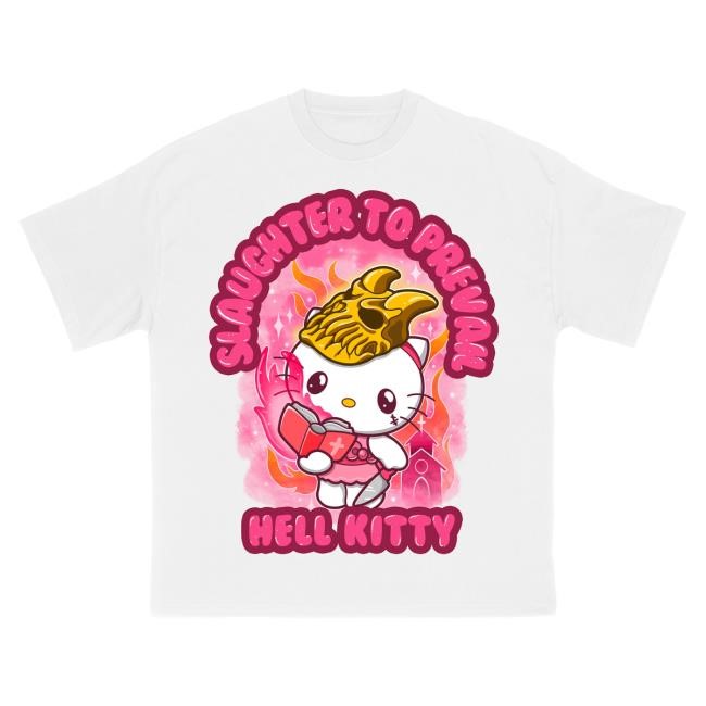 Slaughter to Prevail - Hell Kitty - WhiteT Shirt