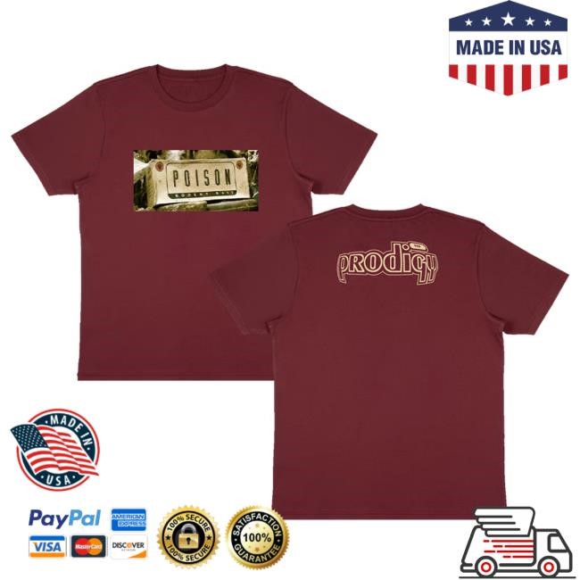 Official The Prodigy Store Shop The Prodigy Poison Burgundy New Shirt