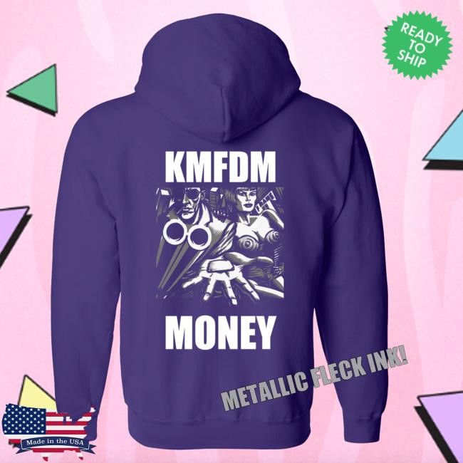 Official Kmfdm Merch Store Shop Kmfdm MONEY Purple Zip Hood