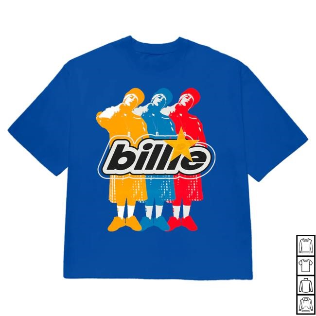 Official Billie Eilish Shop Billie Repeat Blue Shirt BillieEilish
