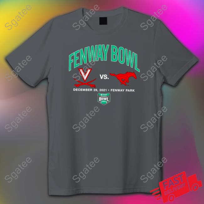 Virginia Cavaliers vs SMU Mustangs 2022 Fenway Bowl Dueling t shirt Official Virginia Cavaliers vs SMU Mustangs 2022 Fenway Bowl Dueling Long sleeve t shirt