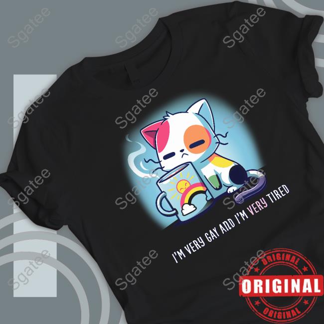 TeeTurle I'm Very Gay And I'm Very Tired Hoodie