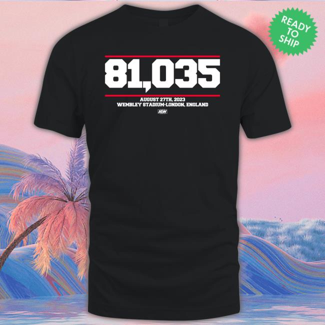 Official Aew All In 81,035 Fans Tee