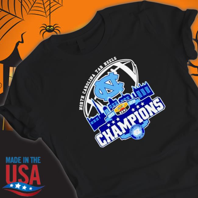 Official North Carolina Tar Heels Logo Dukes Bowl City 2022 Champions Tee