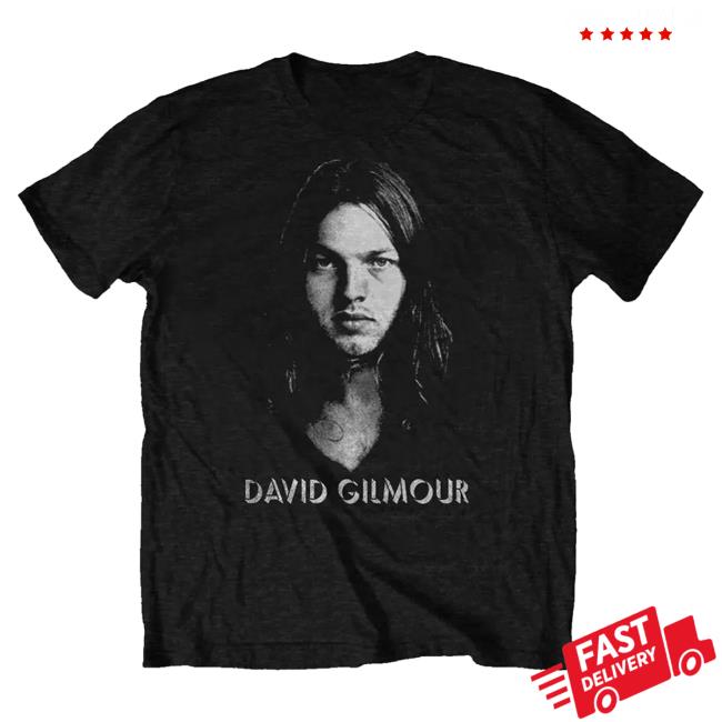 Official David Gilmour Store David Gilmour Halftone Face Unisex Black Popover Shirt DavidGilmour