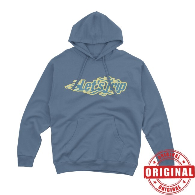 Let's Trip Flame Sweatshirt Hoodie - Blue – Sturniolo Clothing