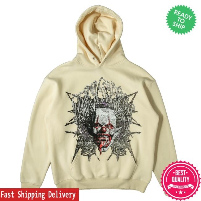 Official Kill Crew Oversized Lux "Psychotic Clown" Pull Over Hoodie - Black KillCrew