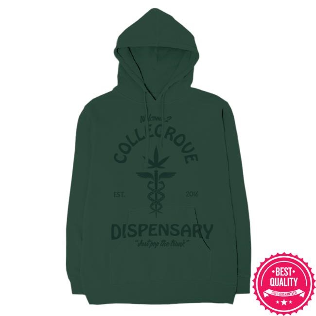 Lil Wayne Official Merch Shop Collegrove Dispensary Hoodies On Forest Green