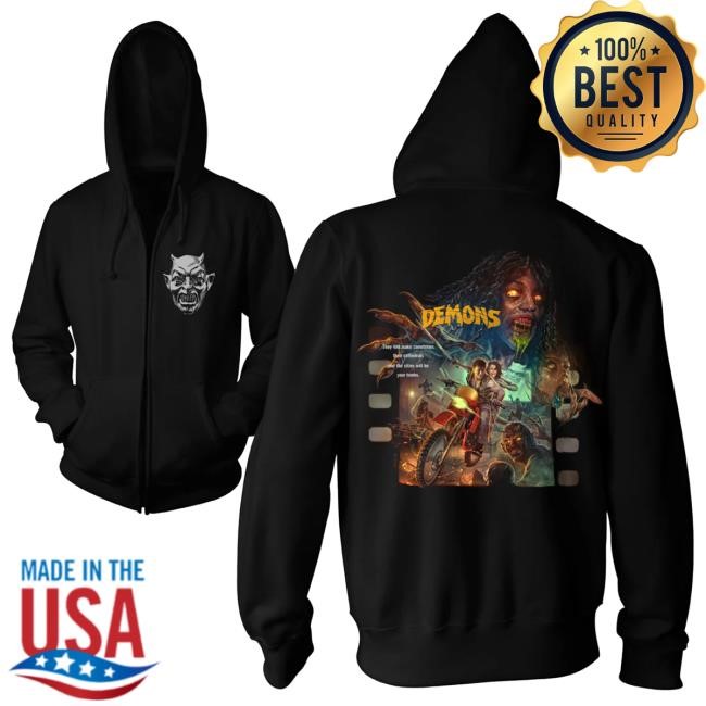 Official Cavity Colors Merch Store Shop Demons - Zip-Up Attractive Hoodie CavityColors