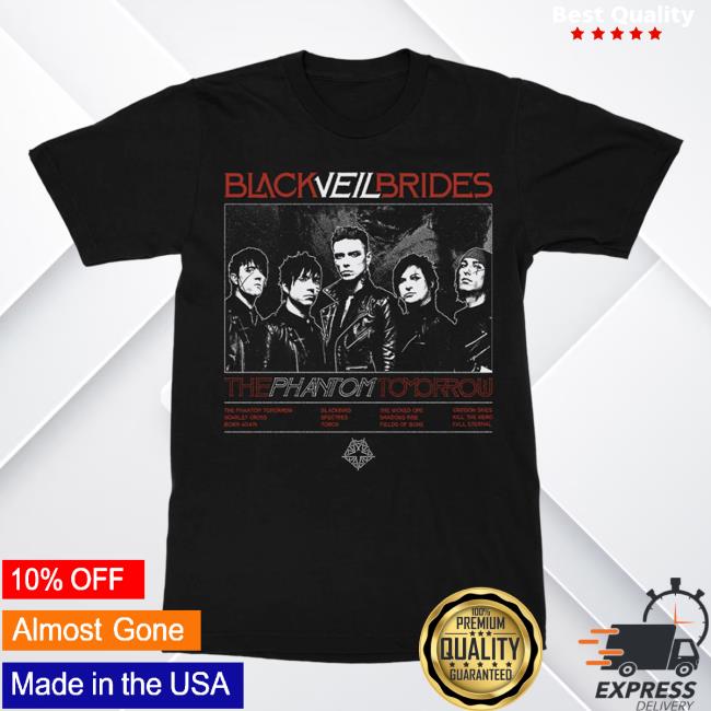 Official Black Veil Brides Merch Store The Phantom Tomorrow New T-Shirt