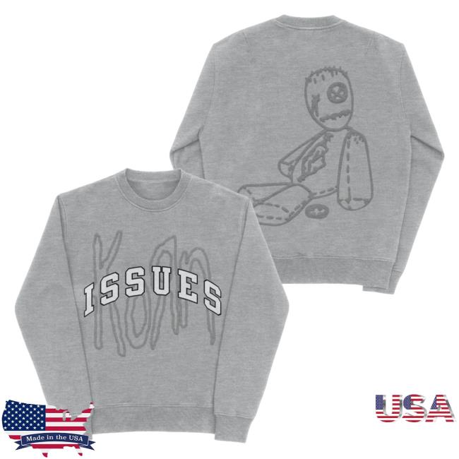 Official Korn Clothing Store Shop Merch Korn Issues Doll Varsity Sweater
