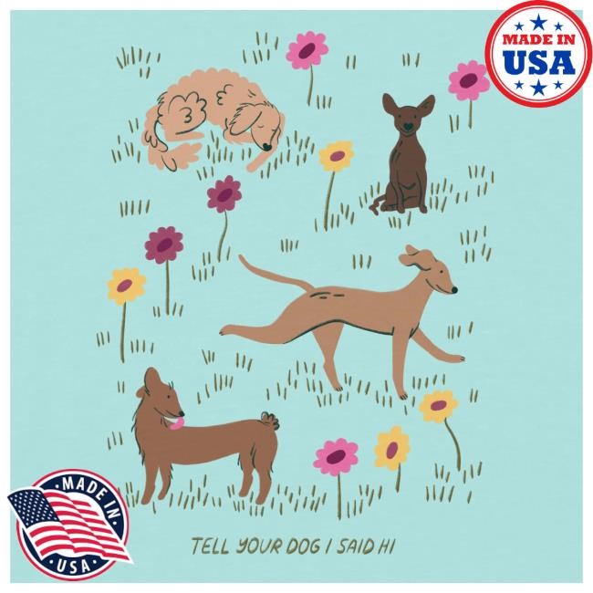 We Rate Dogs Merch Spring Field Top Shirt - Mint