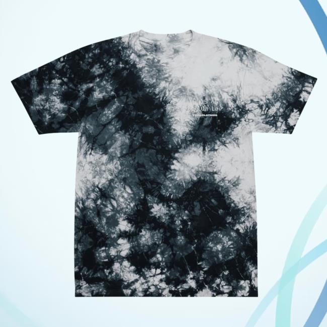 Official Yujin Clothing Boy In Love Tie Dye T-Shirt Black / White Tie-Dye