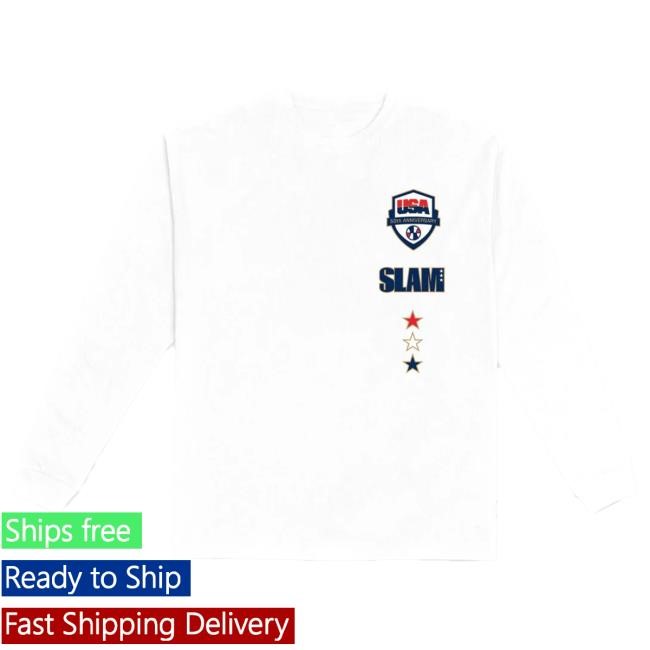 Official Slam Merch Store Shop Slam X Usa Basketball 50 Years Long Sleeve Shirt New Slam Goods Apparel