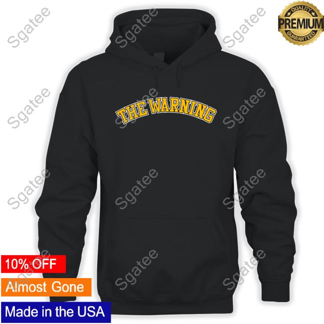 The Warning Varsity Black Crewneck Sweatshirt