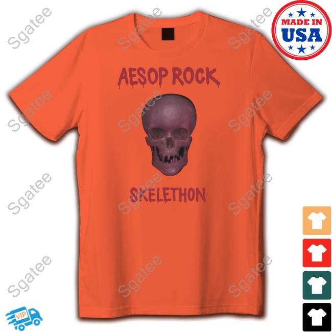 Aesop Rock Shop Aesop Rock Skeleton Skull T-Shirt