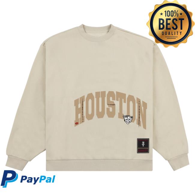 Official Travis Scott Utopia Merch Store CJ X M&N X UNIVERSITY OF HOUSTON Popover Sweatshirt Travis Scott Apparel Clothing TravisScott