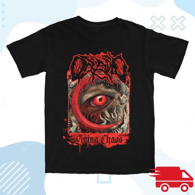 Sumerian Records- Oceano Merch Living Chaos' Album Art Top Shirt