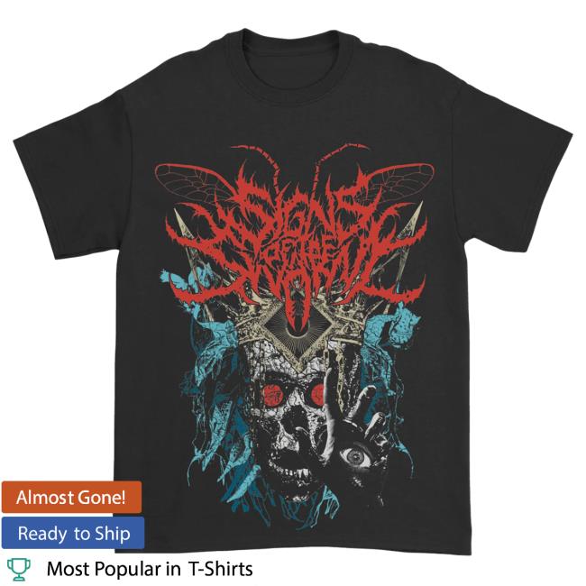 Official Indie Merch Store Signs of the Swarm Skeleton Priest Attractive Shirt Indiemerchstore