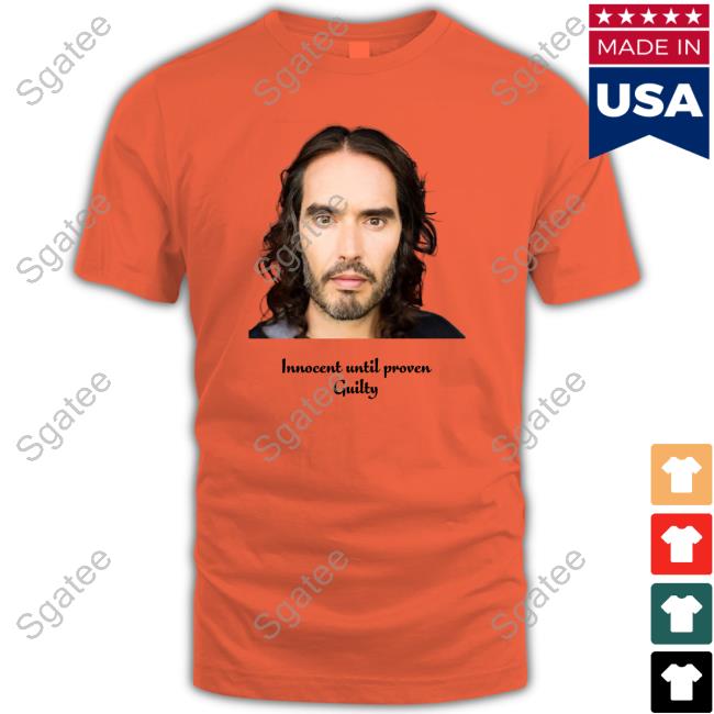 Official Russell Brand Innocent Until Proven Guilty Hoodies