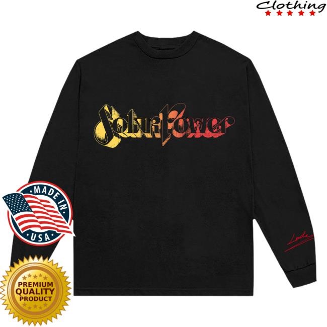 Official Lorde Clothing Lorde Solar Power Photo Long Sleeve Tshirt