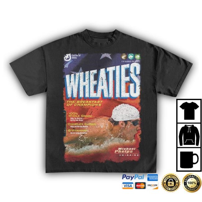Official Heavyweight Legends Wheaties Michael Phelps 2004 Vintage Attractive Shirt