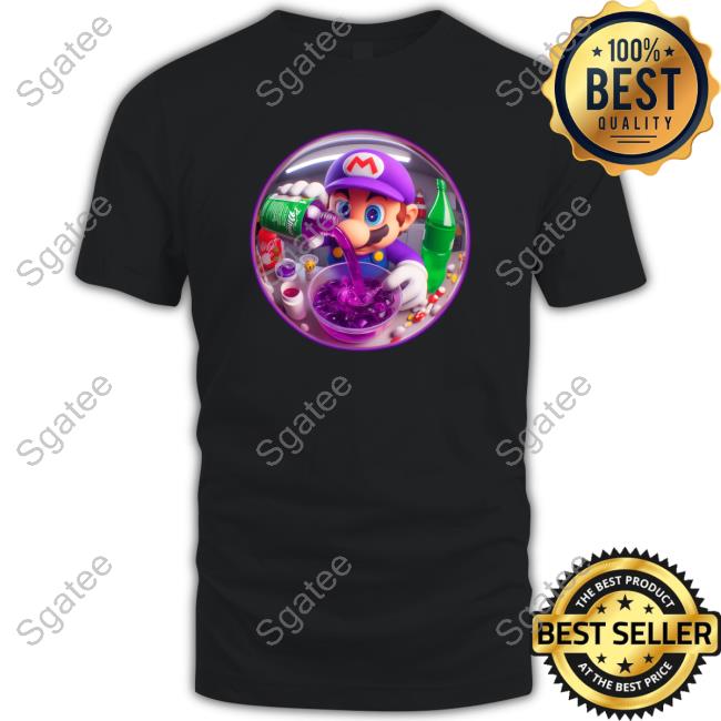 Glockstun Super Mario Purple Shirt