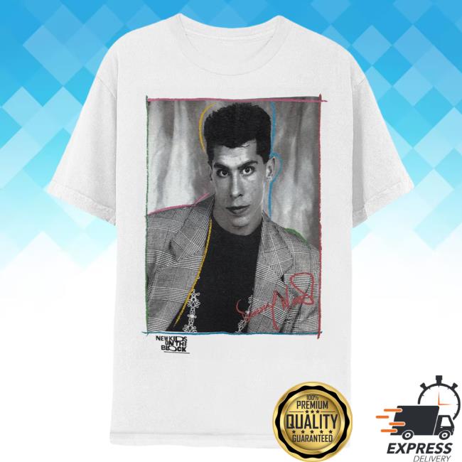 Official Merch Bar New Kids On The Block Store Danny Vintage Photo Crew White MerchBarNewKidsOnTheBlock Nkotb