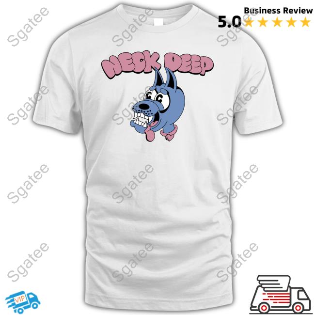 Official Neck Deep Doggo White T Shirt