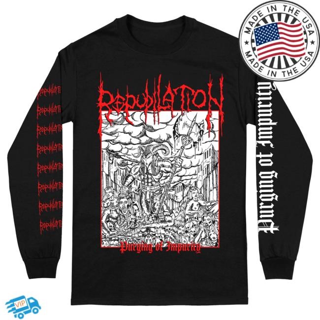 Official Reality Fade Merch Store Repudilation 'Purging Of Impurity' Shirts