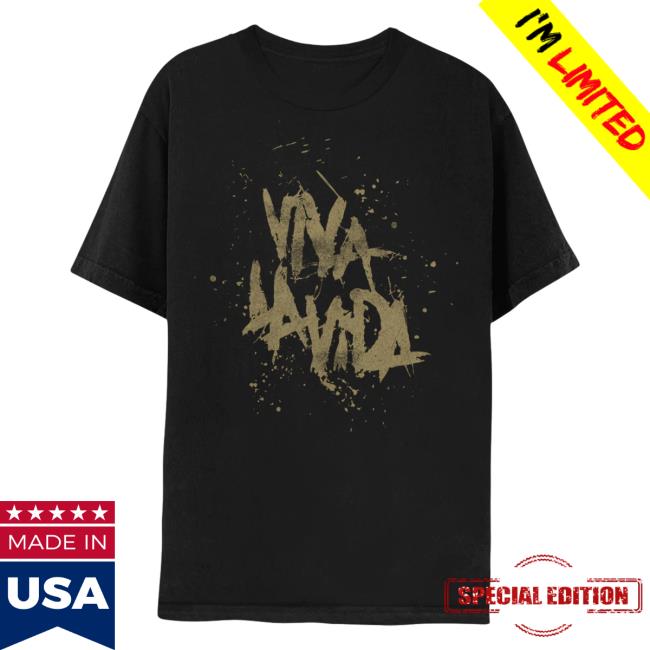 Official Coldplay Merch Store Shop Viva La Vida T-Shirt Cold Play Apparel Clothing
