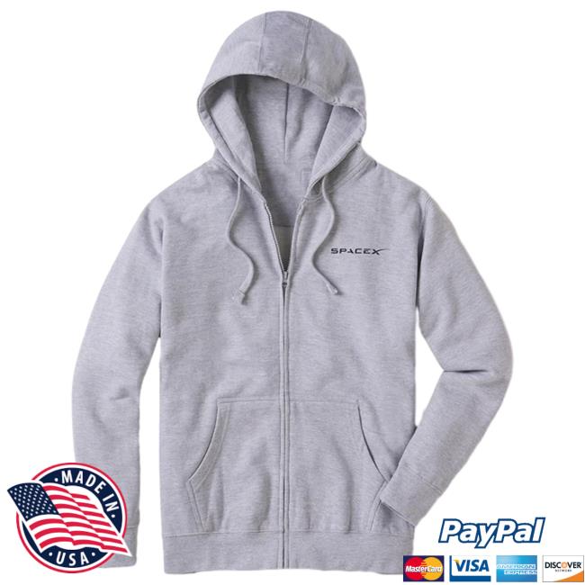 Official Spacex Merch Shop Dragon Zip Hoodie