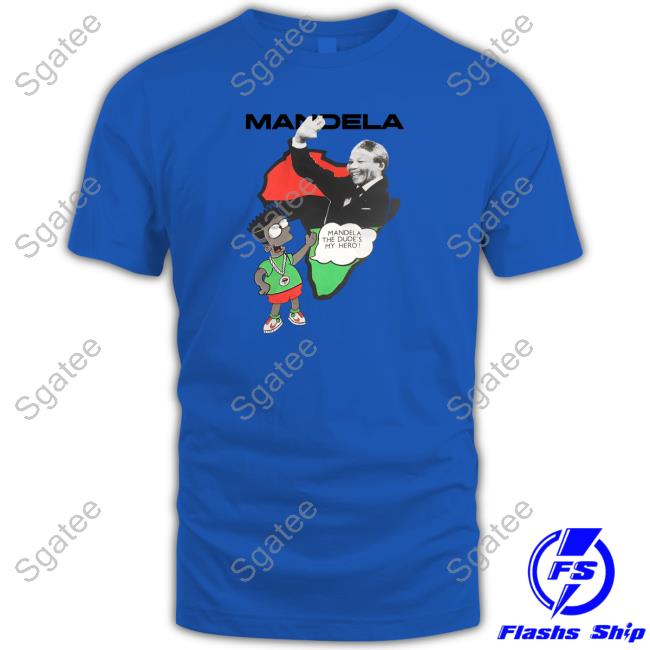 Official Criminalsimpsons Bootleg Bart Simpsons Mandela The Dude's My Hero Tee Shirt