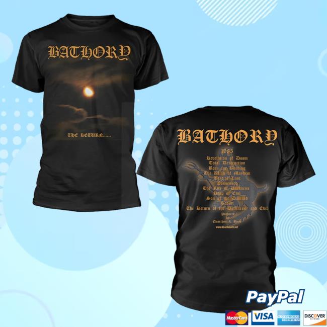 Official Night Shift Merch Indie Merch Store Bathory - The Return Tees Nightshiftmerch Indiemerchstore