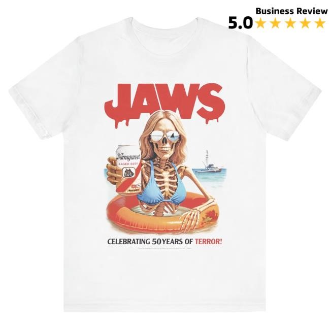 Jaws Celebrating 50 Years Of Terror! T Shirt Sadist Art Designs Official