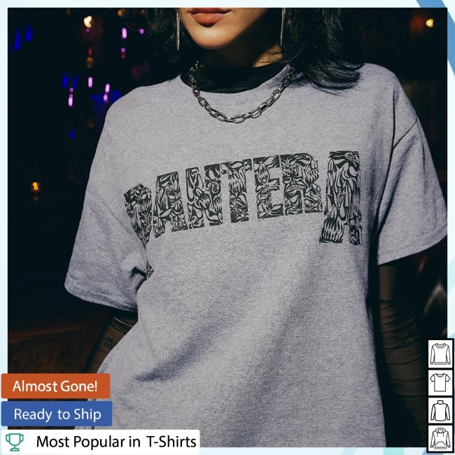Heather Gray Angry Logo New Tee Pantera Store