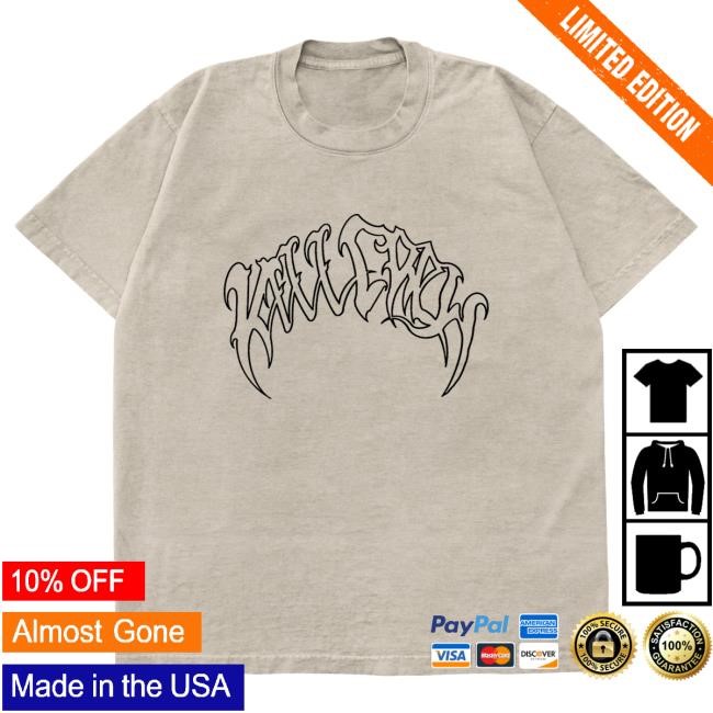 Official Kill Crew Apparel Clothing Oversized "Classic" Tees - Cream / Black KillCrew Shop