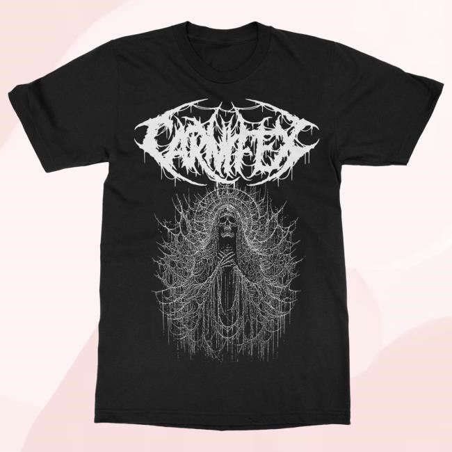 Official Indie Merch Store Carnifex Skull Prayer Tee IndieMerchStore