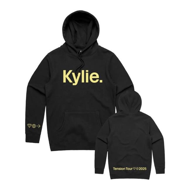 Kylie Minogue Tension Tour Logo Long Sleeve Hoodie Kylie Minogue Merch