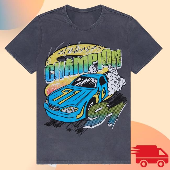 Valabasas Shop Merch "Lanes" Vintage Grey Tee Shirt