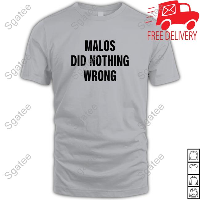 Official David Menkin Malos Did Nothing Wrong Tee Shirt Xenoversary