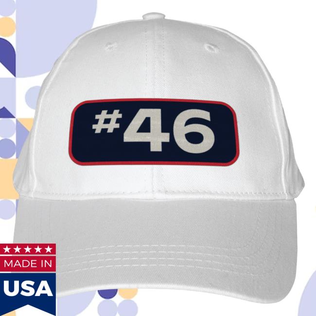 Official Joe Biden Merch Store Joe Biden #46 White Baseball Hat Joe Biden Apparel Clothing Shop JoeBiden