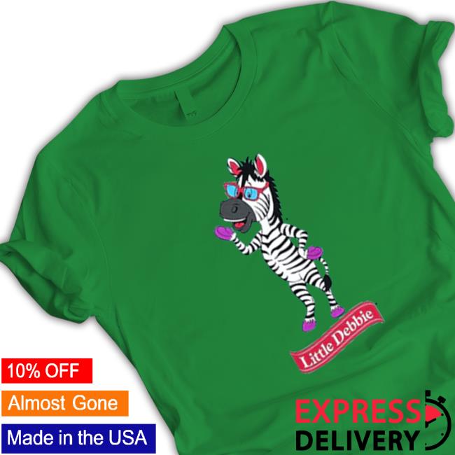 Official Little Debbie Merch Zain The Zebra Tee Official Little Debbie Merch Zain The Zebra Green Tee