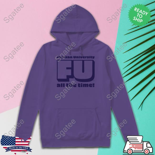 Retro Furman University FU All The Time Shirt Purple