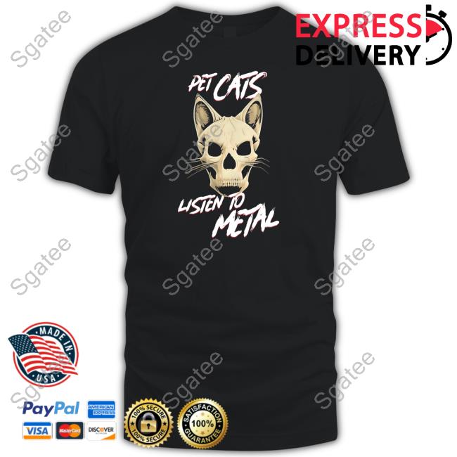 Pet Cats Listen To Metal Tee