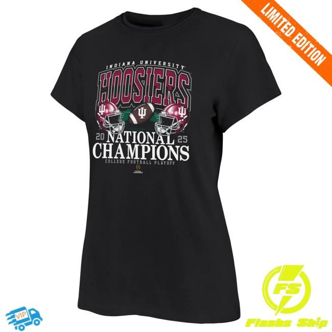 Women's Indiana Hoosiers NCAA Football 2025 National Champs Top