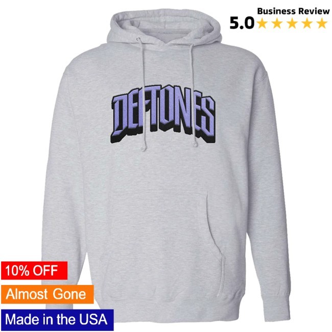 Tack Twill Logo Applique Pullover Hoodie Deftones